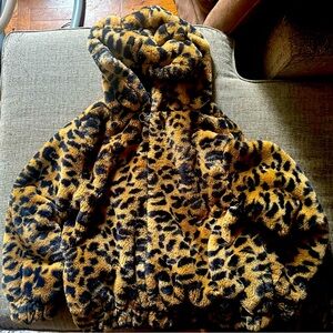Wild Fable Leopard Fuzzy Jacket XL